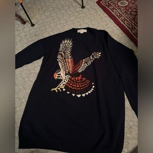 Stella McCartney dark navy Knitwear with eagle print.